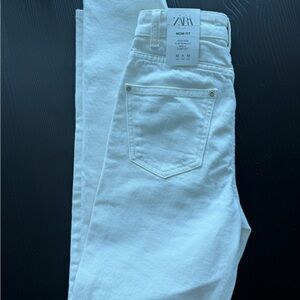 Zara Crisp White Denim Jeans